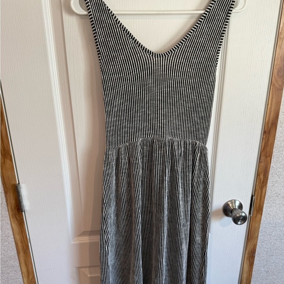 Caution To The Wind Monochrome Striped Dress - Picture 4 of 5